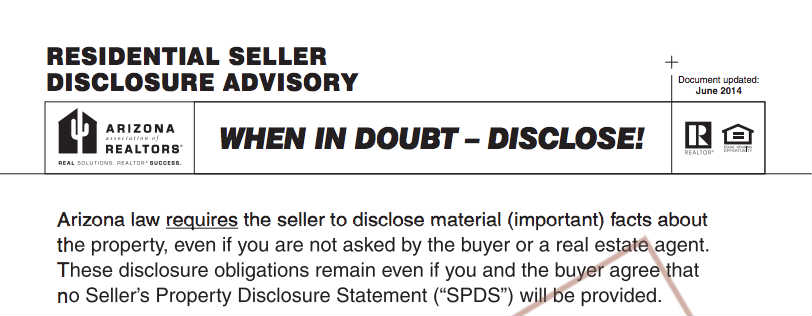 Property Disclosure Form